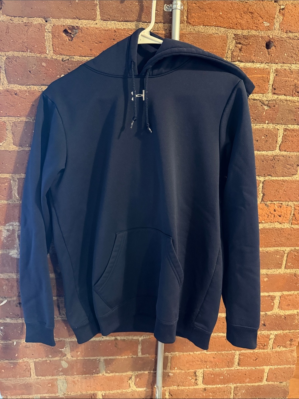Under Armour Men’s Navy Pullover Hoodie with Kangaroo Pocket
